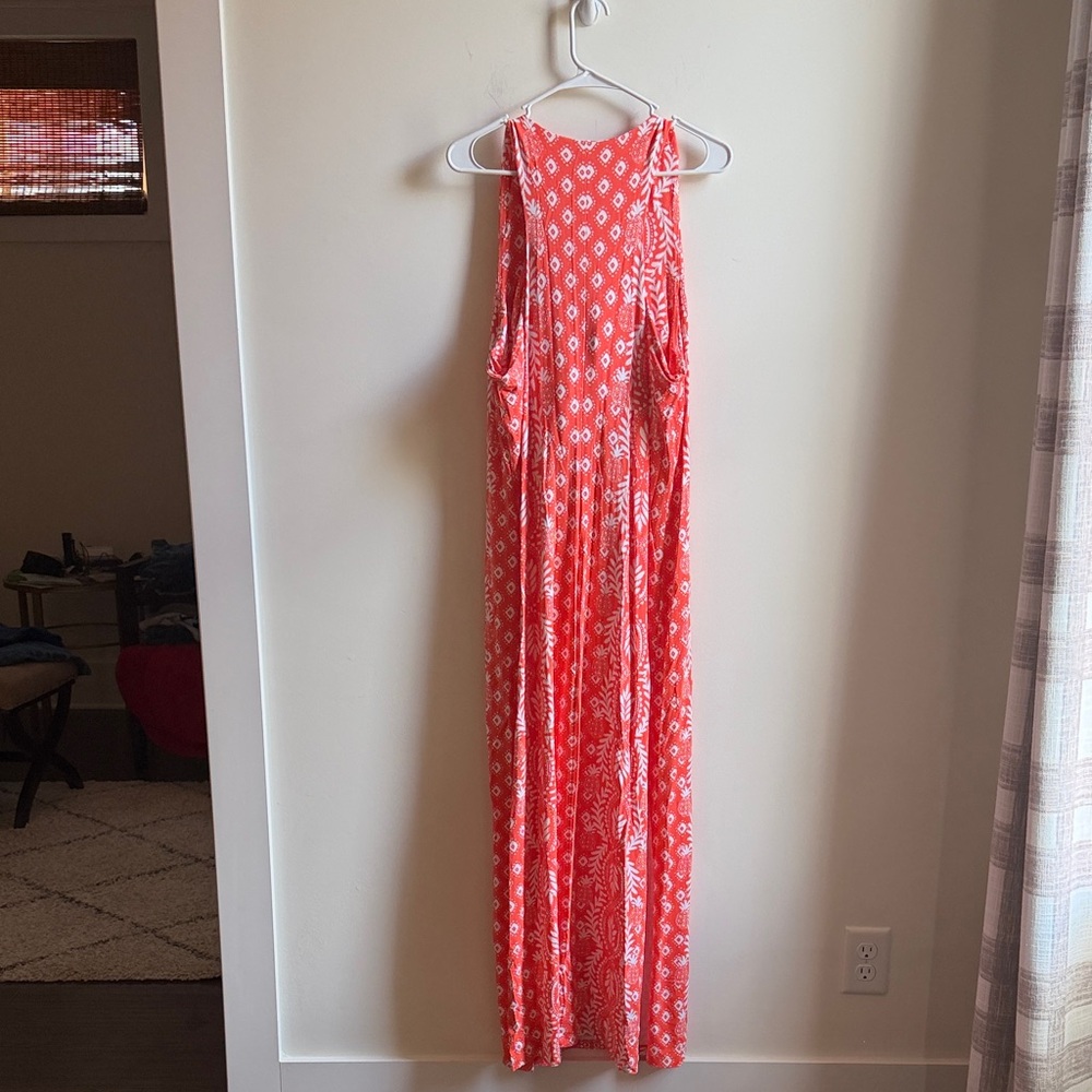 Lilly Pulitzer Elegant Orange Patterned Maxi Dress - Picture 7 of 7